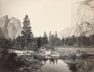 Das Tal hinunter, Yosemite, Cathedral Rocks, El Capitan, Yosemite